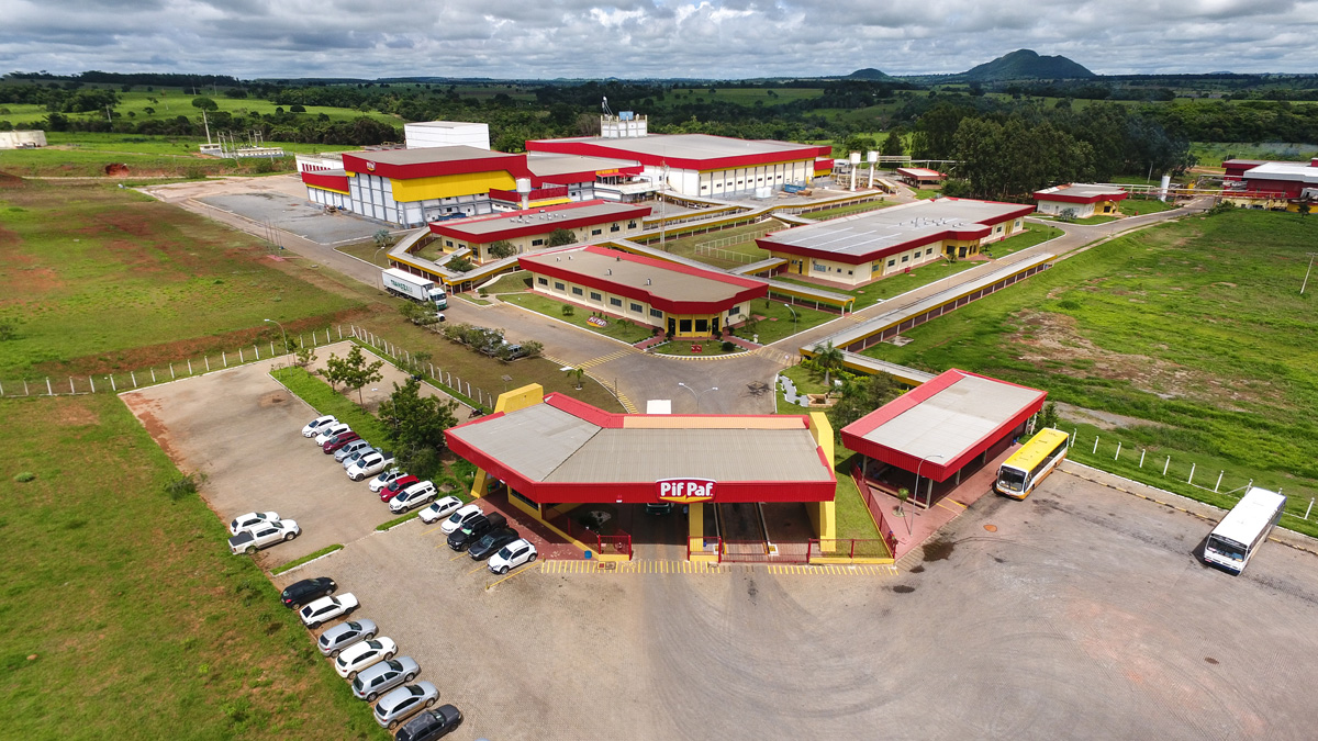Complexo Industrial da PIF Paf Alimentos em Goiás | Foto: Pif Paf/Divulgação
